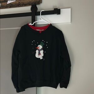 Black Snowman Sweatshirt